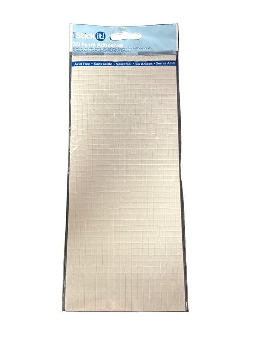940/PKG STICK IT 3D FOAM SQR