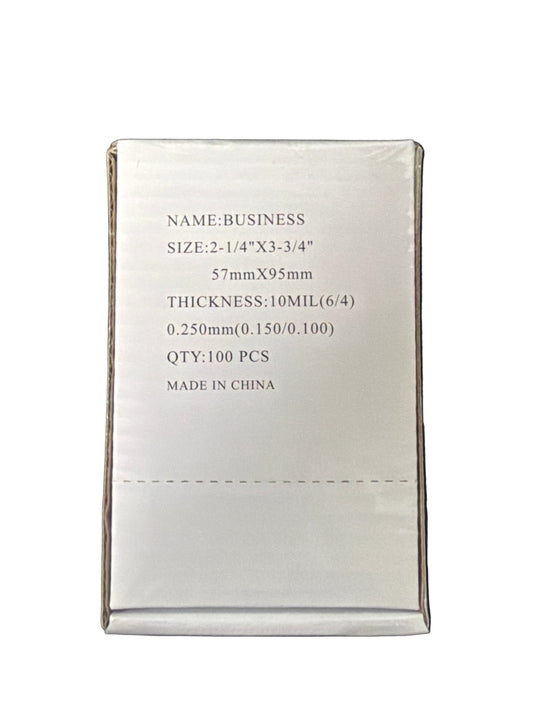 LAMINATING POUCH 10ML BUSSIN CARD 2-1/4" X 3-3/4"