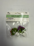 PLANT MINI FLOWER BUSH POT 2PC SET
