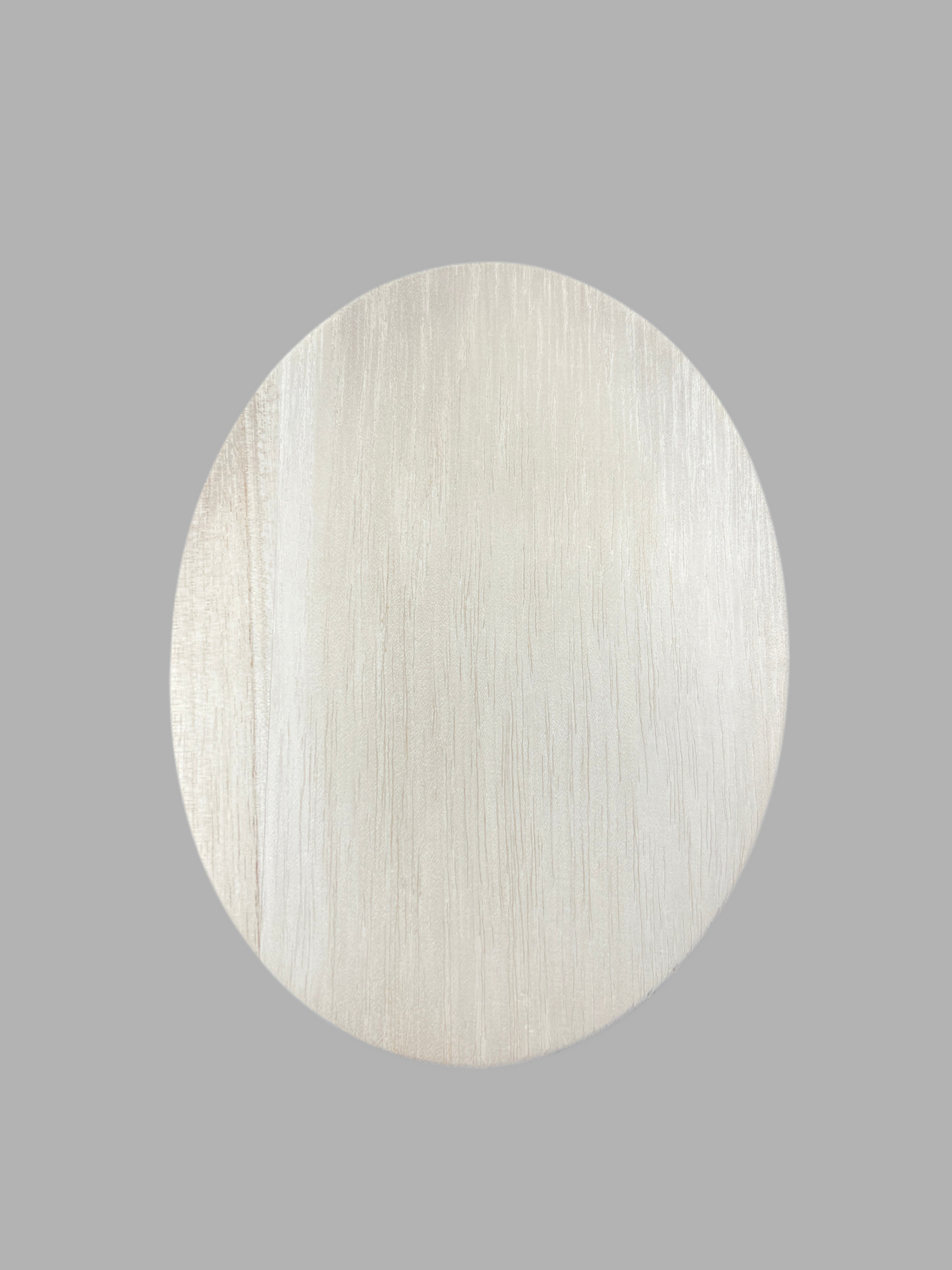 WOOD PLAQUE OVAL 18X14CM