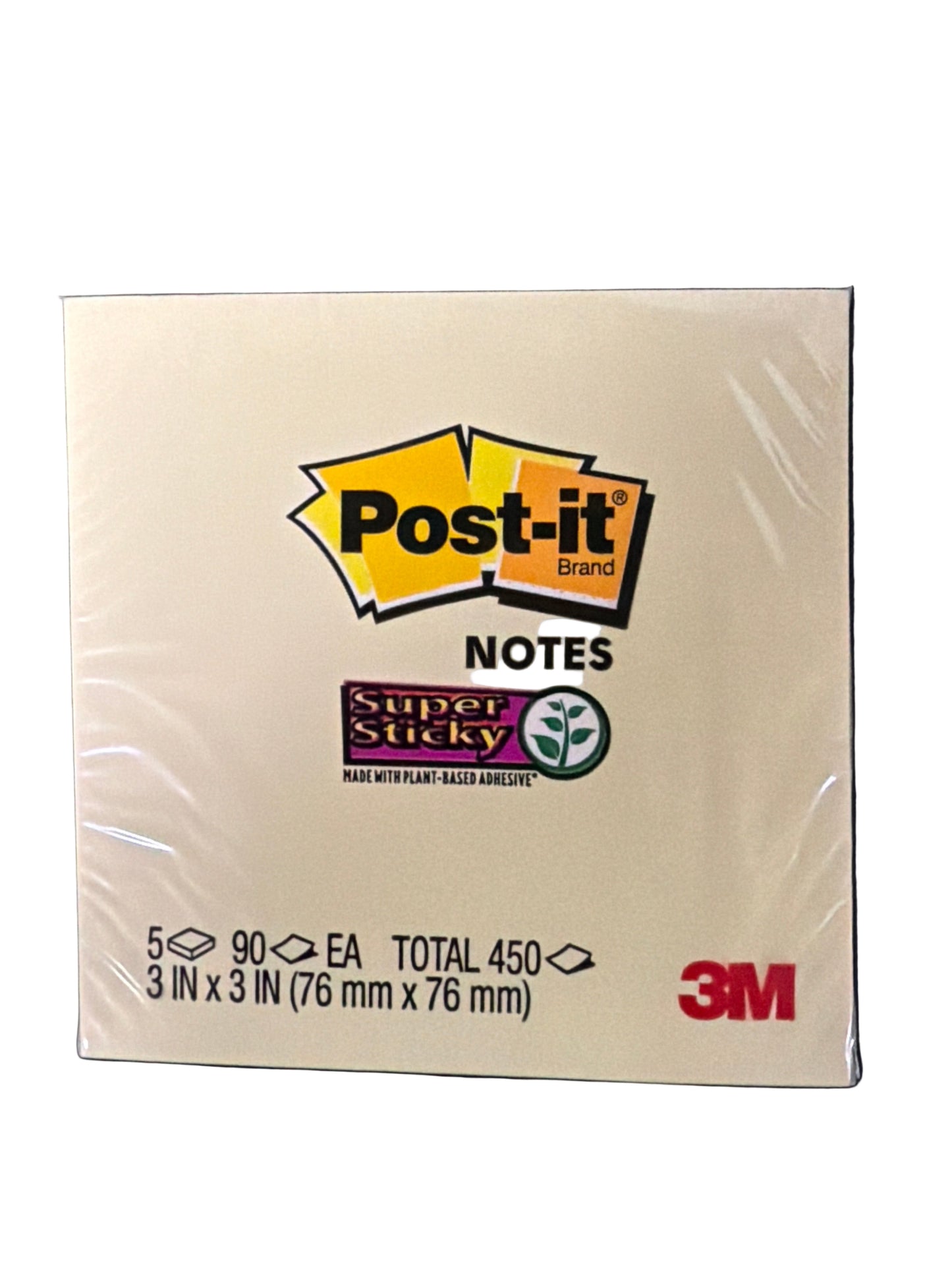 POST-IT 3''X3'' CANARY YELLOW NOTE PAD 90 SHEETS