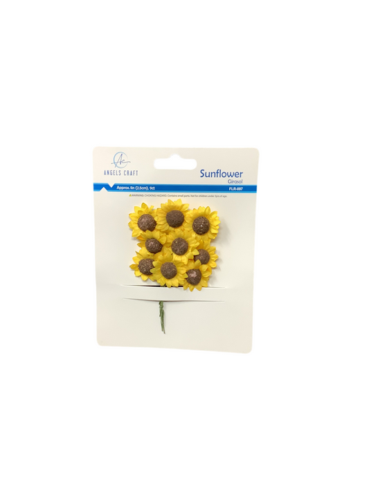 9ct Sunflower 0.98" (2.5cm)