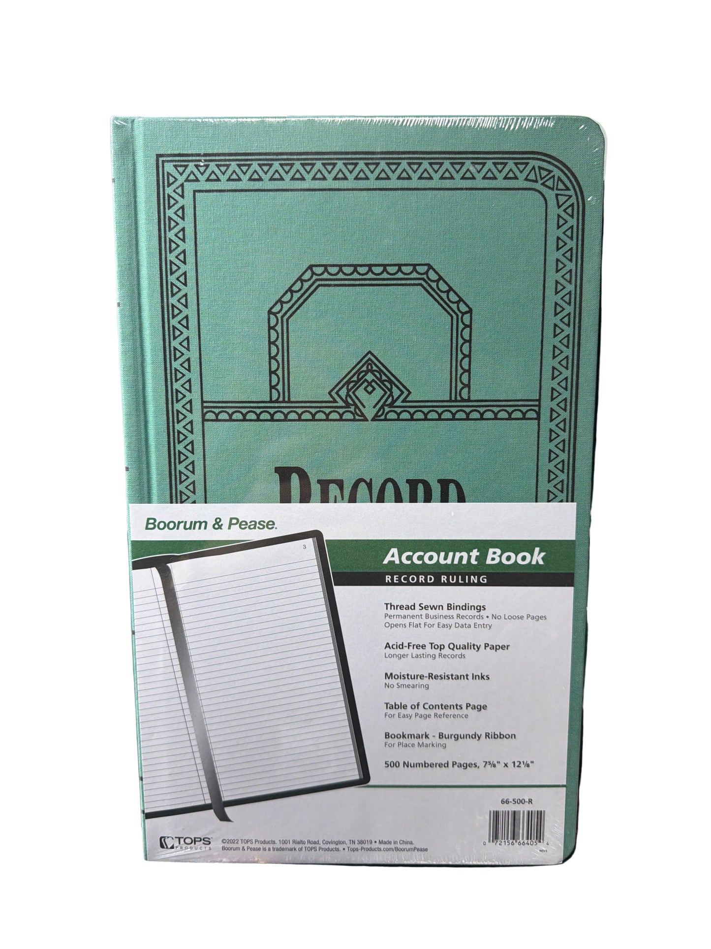 BP Record Book #66 Green 500-R