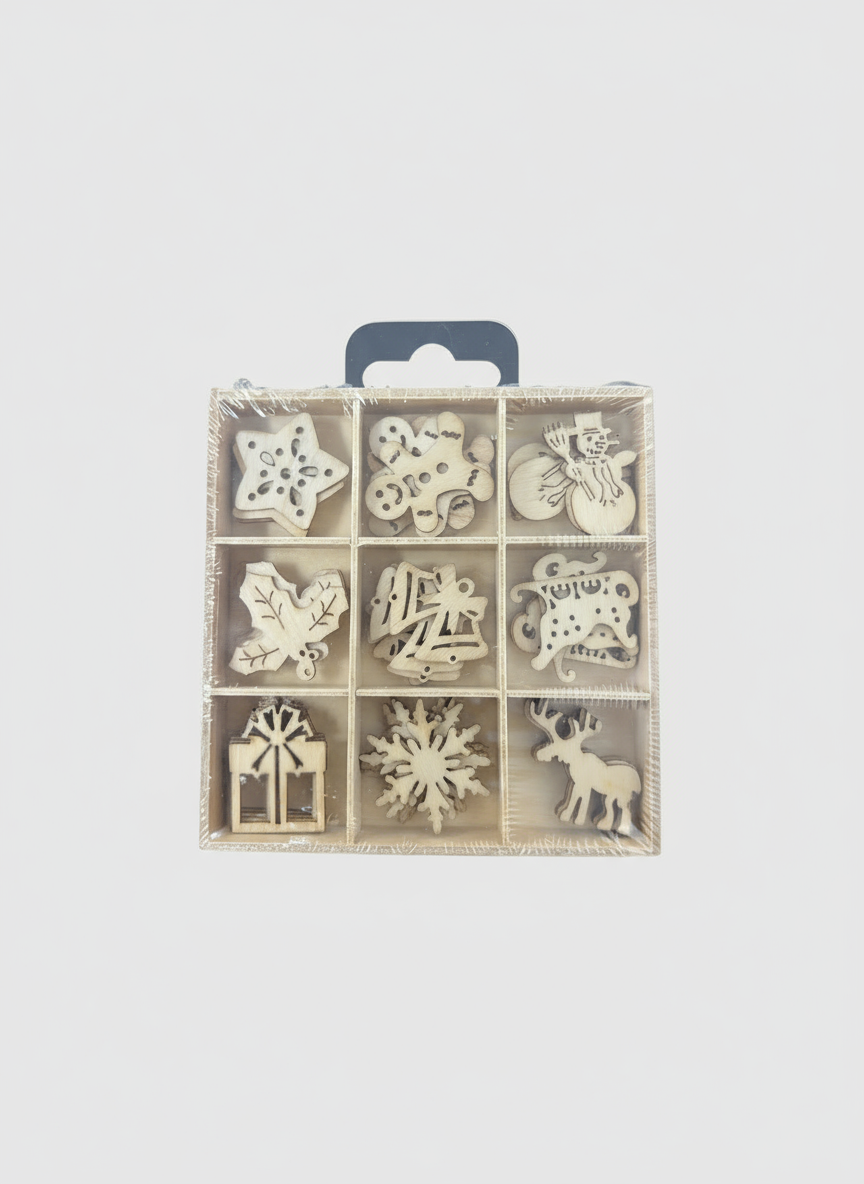 FIGURAS NAVIDEñA MADERA 45PCS