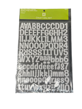 SILVER ALPHABET NUMBER & SIGN SHEET