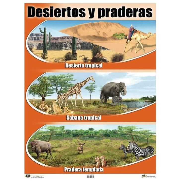 CARTEL DESIERTOS Y PRADERAS