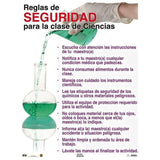 CARTEL REGLAS DE SEGURIDAD CIENCIA