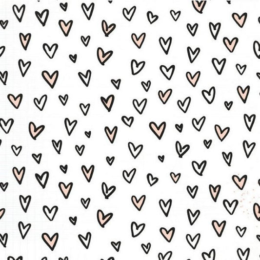 PATTERNED PAPER KISSES SINGLE 12X12