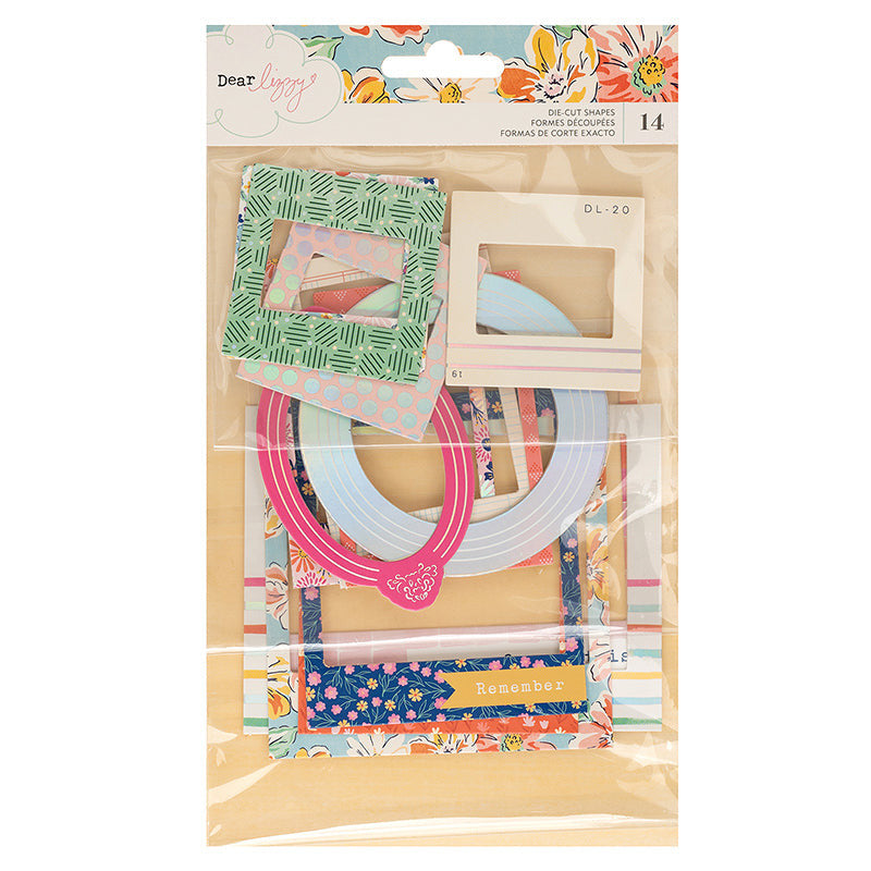 SHE'S MAGIC CHIPBOARD FRAME HOLOGRAPHIC FOIL 14PCS