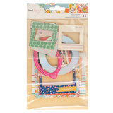 SHE'S MAGIC CHIPBOARD FRAME HOLOGRAPHIC FOIL 14PCS