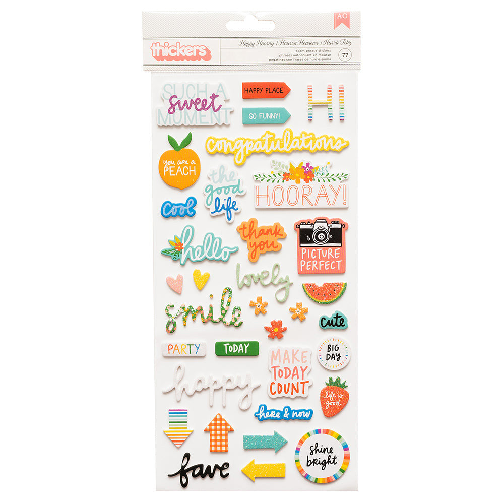 STICKER PHRASE PICNIC IN THE PARK 77PCS