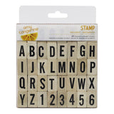 STAMP WOODEN ALPHABETS 40PCS