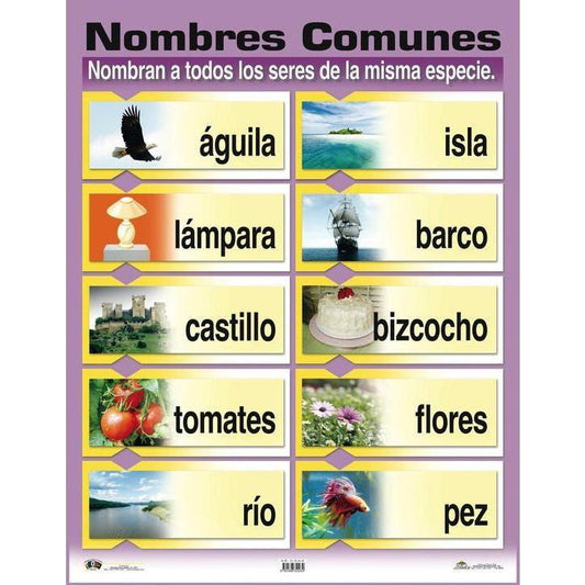 CARTEL NOMBRES COMUNES