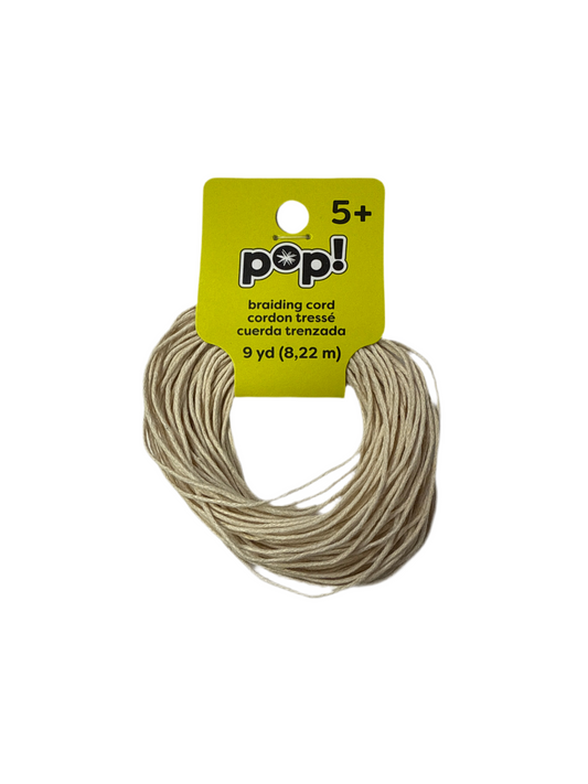 POP! POSSIBILITIES COTTON BRAIDING CORD-CREAM 1MM