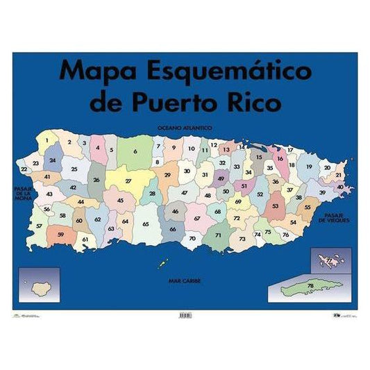 CARTEL MAPA ESQUEMATICO PR
