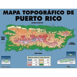 CARTEL MAPA TOPOGRAFICO DE PR