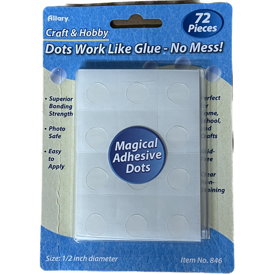 MAGICAL ADHESIVE DOTS1/2, 72CT