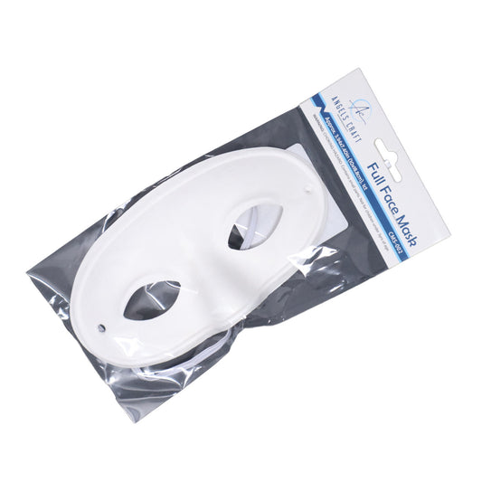 DIY White Paper Masquerade Mask