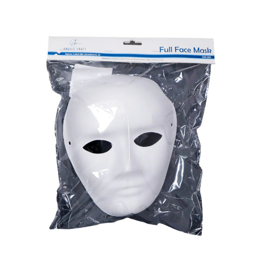 DIY White Paper Full Mask, Big Approx: 9.65 x 7.28