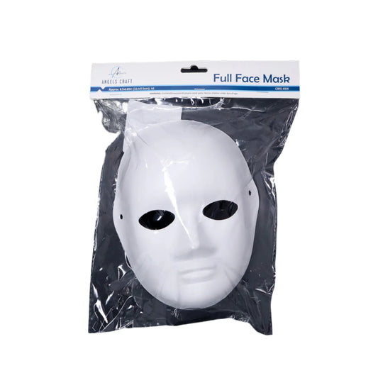 DIY White Paper Full Mask- Small Approx: 8.7x 6.89