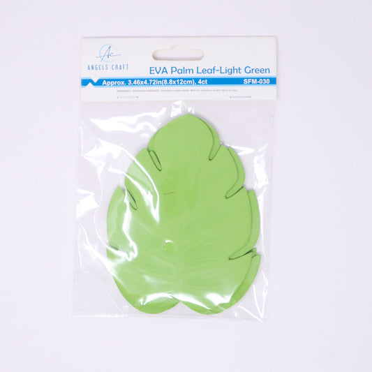 4 ct. EVA Palm leaf decoration-Light Green