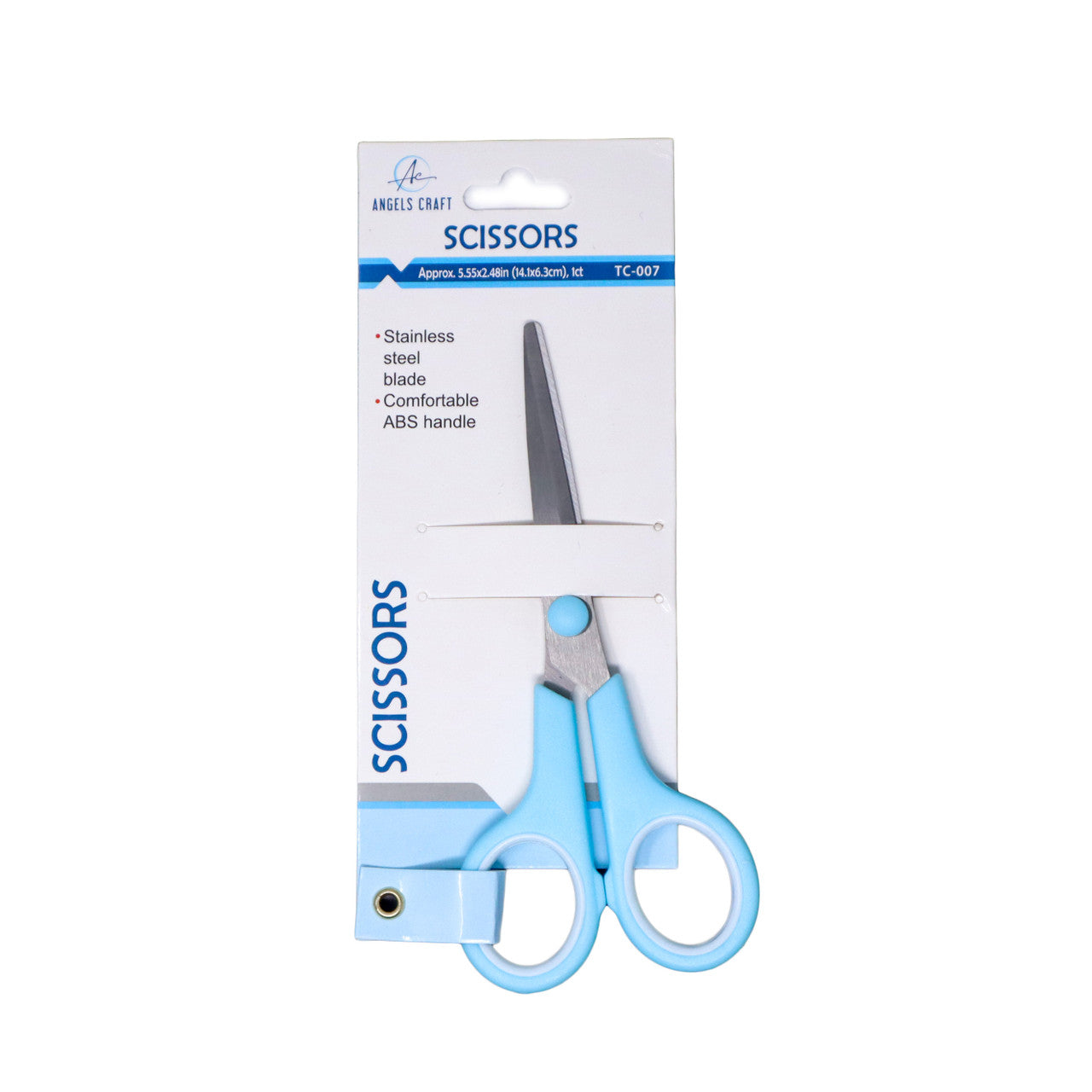 1 ct Stainless Steel Scissor - Blue, ABS Handle