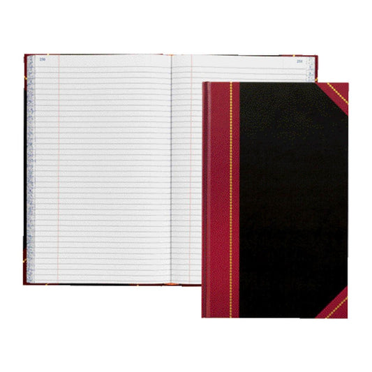 BL RECORD BOOK 500 PG BLACK 14 X 8