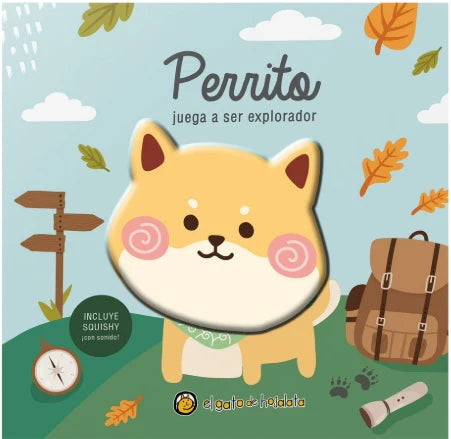 Perrito Juega a ser explorador