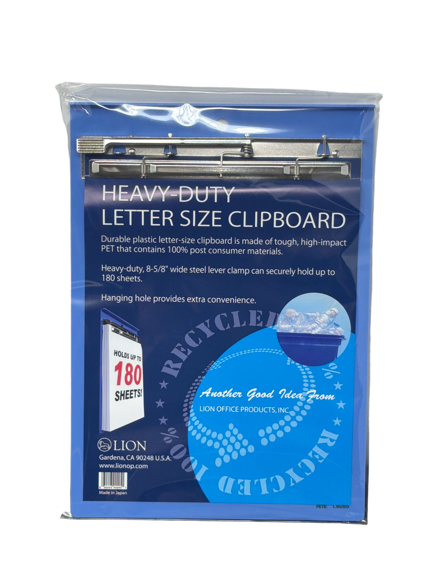 CLIP BOARD LETTER SIZE BLUE