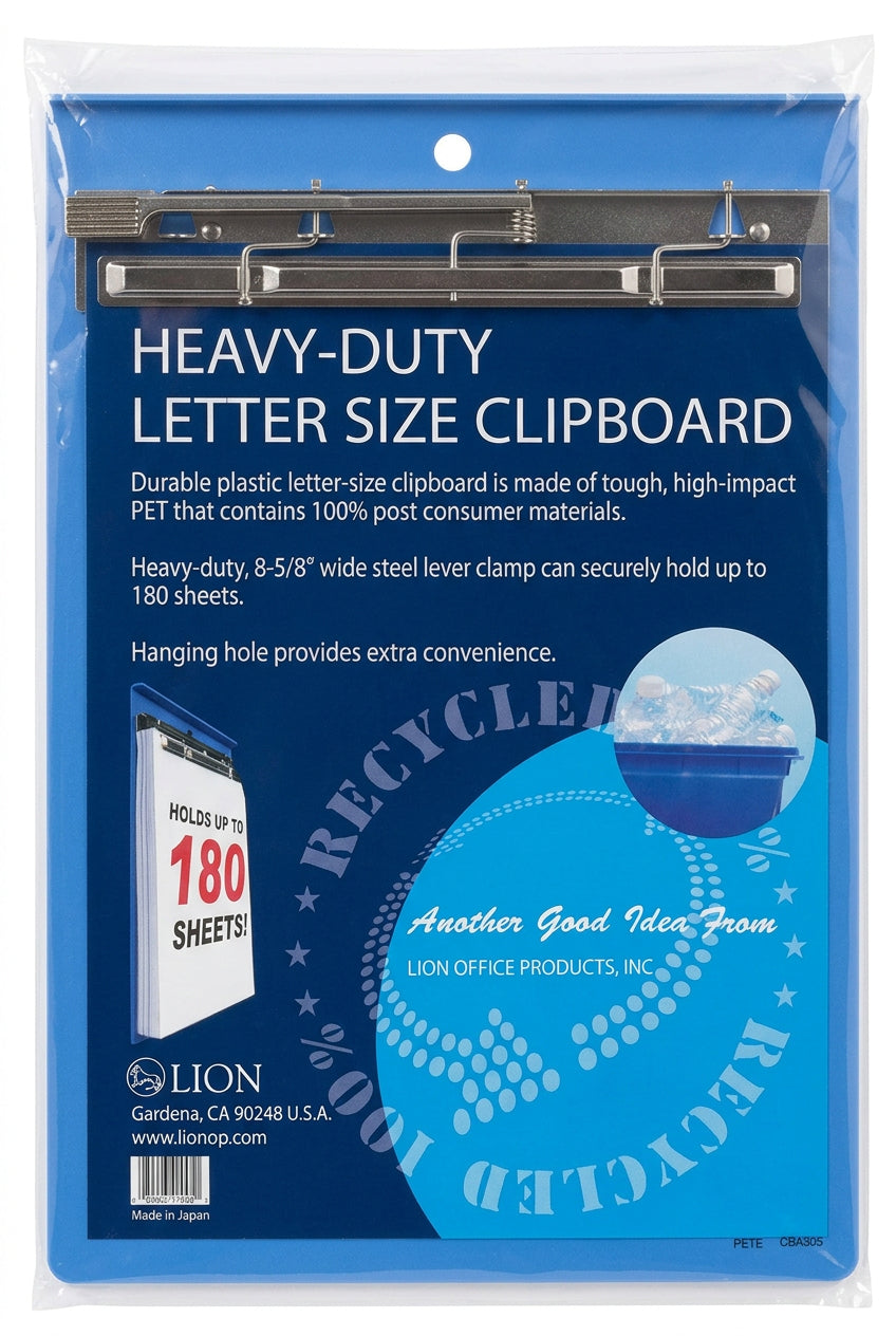 Clip Board Letter Size Blue - JA Riollano