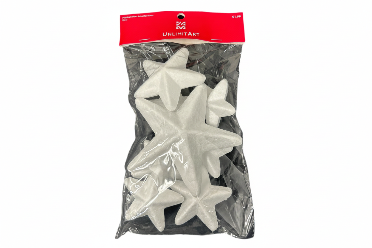 Polyfoam Stars Assorted Sizes | 8 pcs