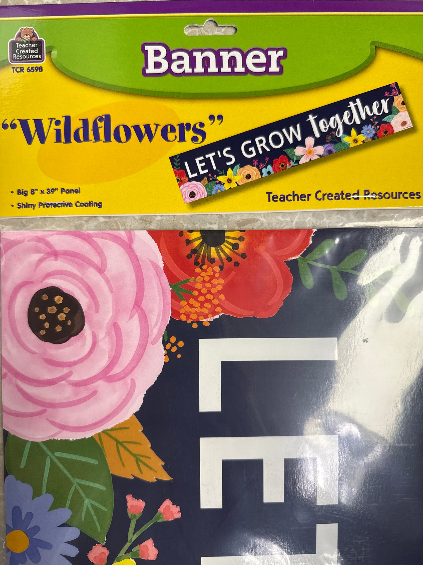 LETS GROW TOGEHER BANNER 8"x39"