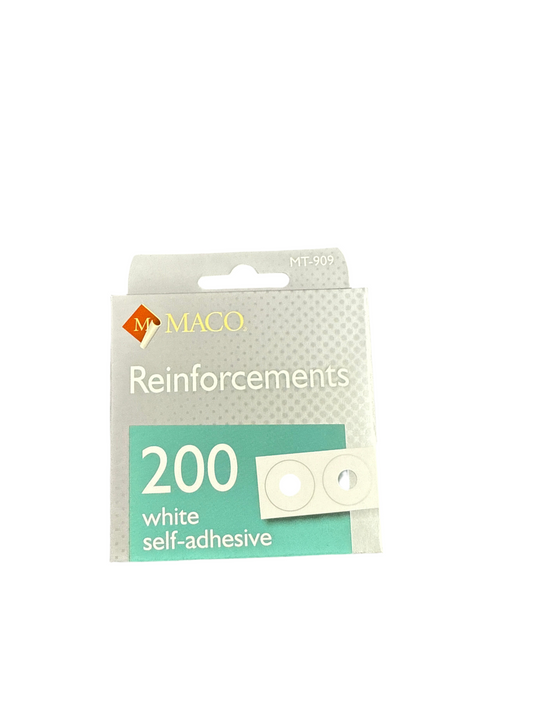 Maco Reinforcements 200 white self adhesive