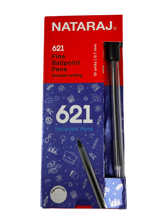 Fine Ballpoint Pens 621 |  Black .7M