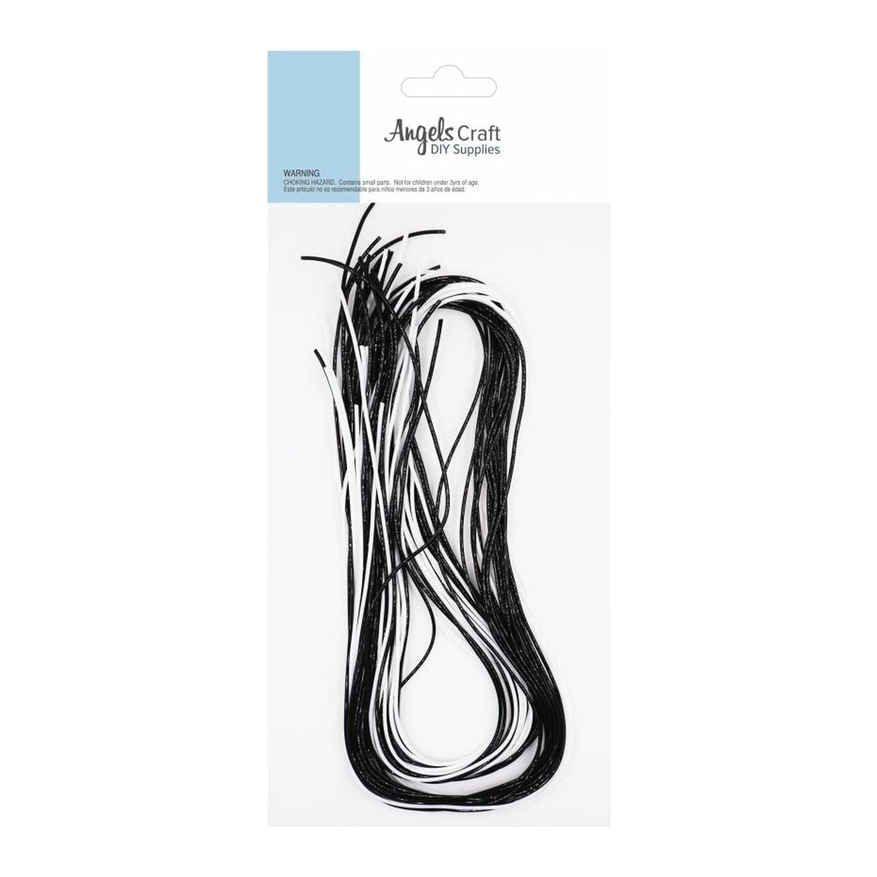 BLACK AND WHITE PLASTIC LACE 25 PC