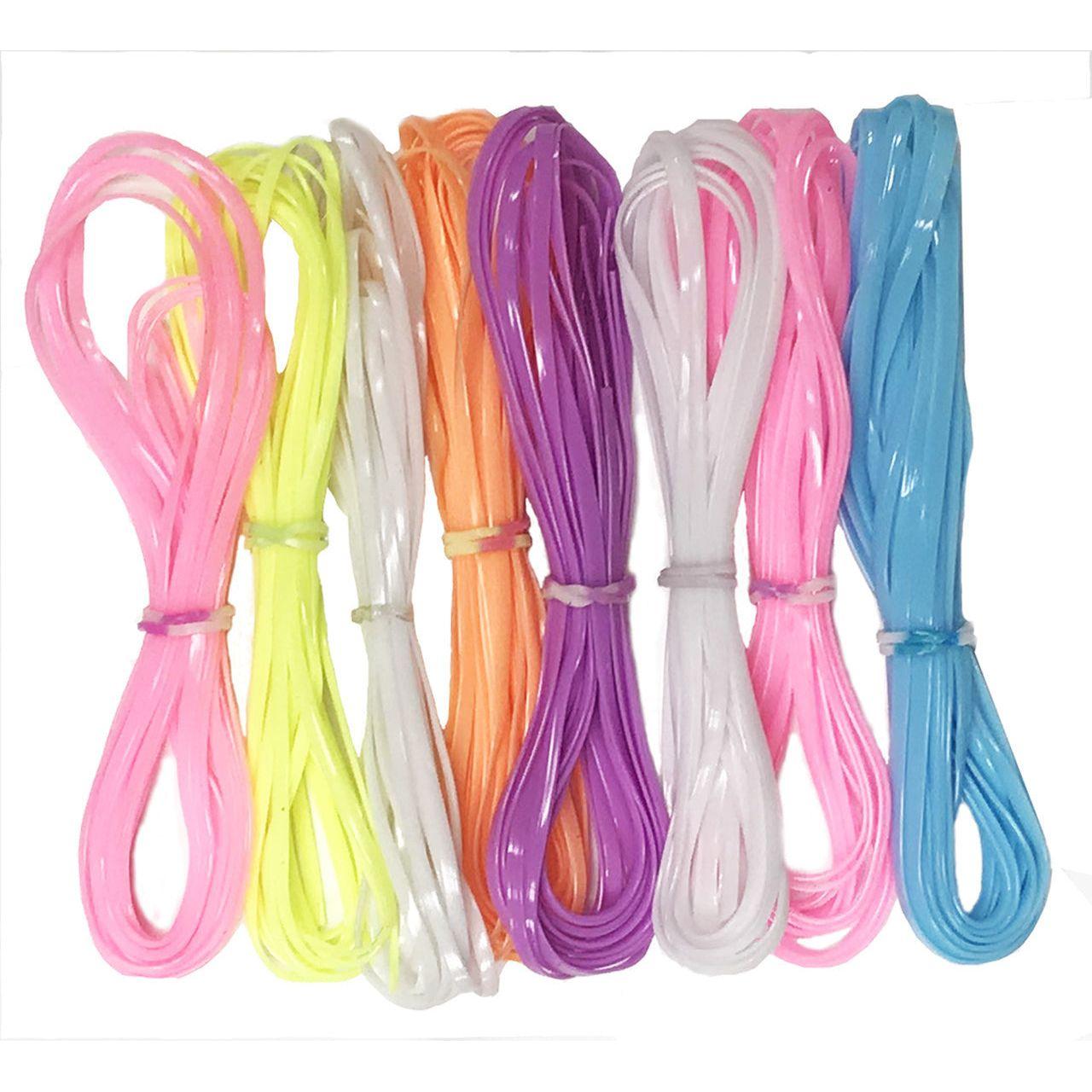 PLASTIC CRAFT LACE ASSORTED COLORS 24 PC