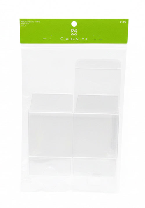 PVC Clear Cube Favor Box 3 X 3 X 3 IN 3PCS