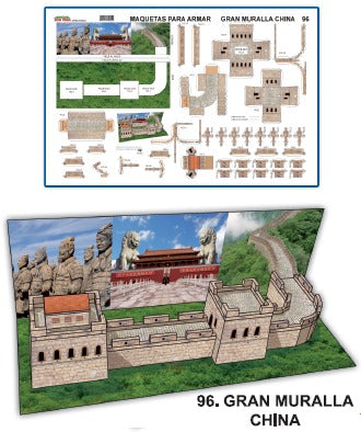 MODELO MAQUETA GRAN MURALLA CHINA