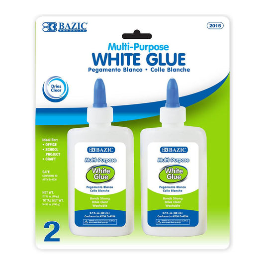 WHITE GLUE 2.7 OZ PQ.2