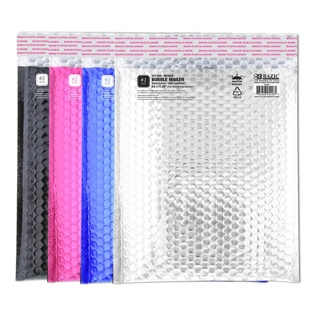 METALLIC POLY BUBBLE MAILER SELF SEAL 8.5" X11.25"