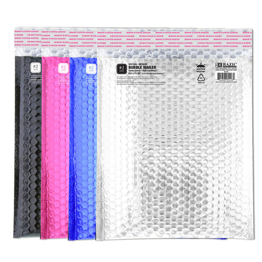 METALLIC POLY BUBBLE MAILER SELF SEAL 8.5" X11.25"