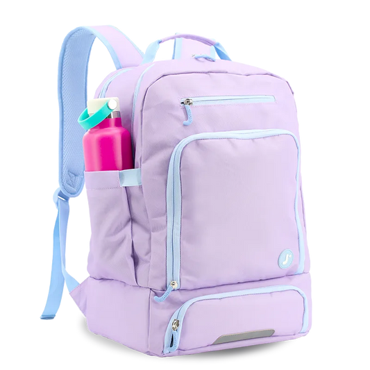 Packmate 2 in 1 Backpack With Built-in Lunch Bag | Purple