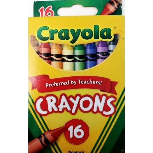 CRAYOLA CRAYONS ASSORTED COLORS PQ.16