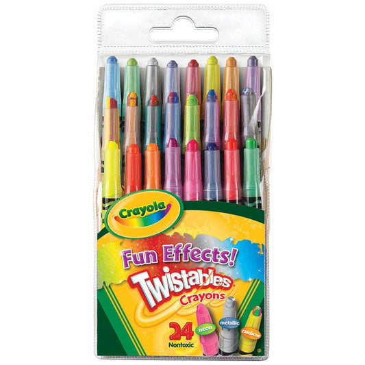 CRAYOLA TWISTABLES FUN EFFECTS! MINI CRAYONS PQ.24
