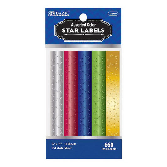 FOIL STAR ASSORTED COLOR PQ.660
