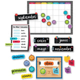 BOLD & BRIGHT SPANISH CALENDAR BULLETIN BOARD