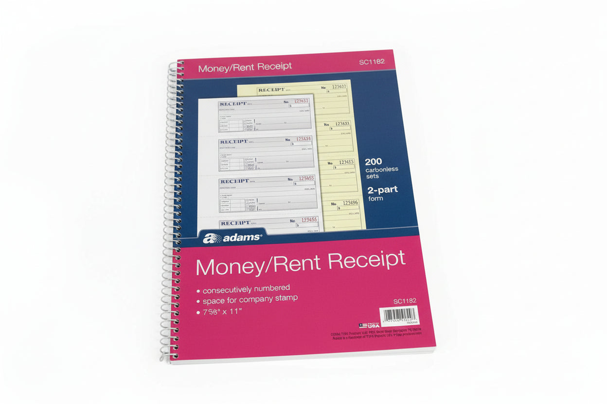 Money | Rent Receipt | 2-Part