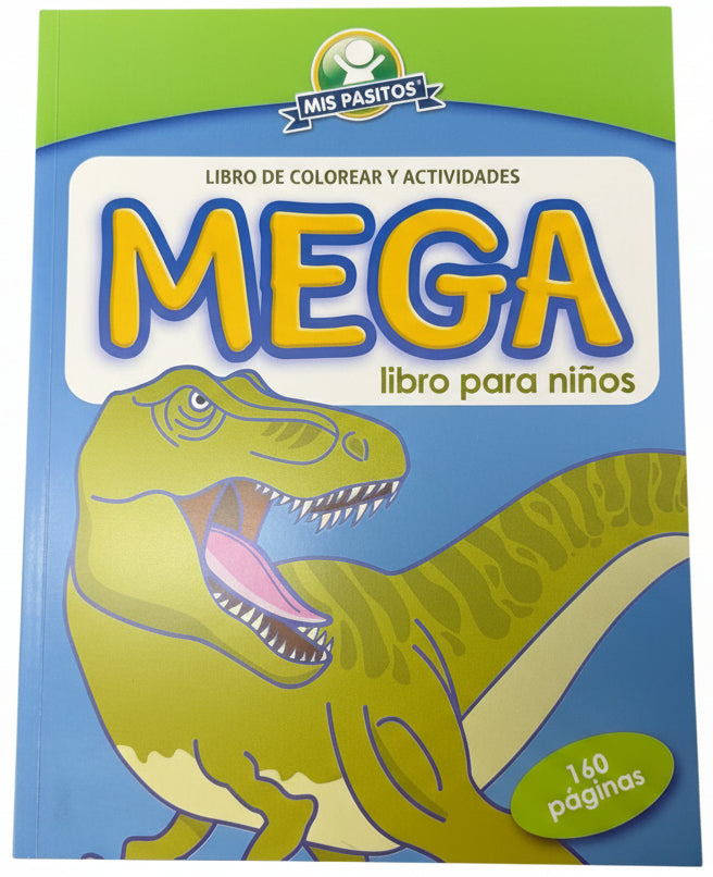 Libro de colorear y actividades Mega
