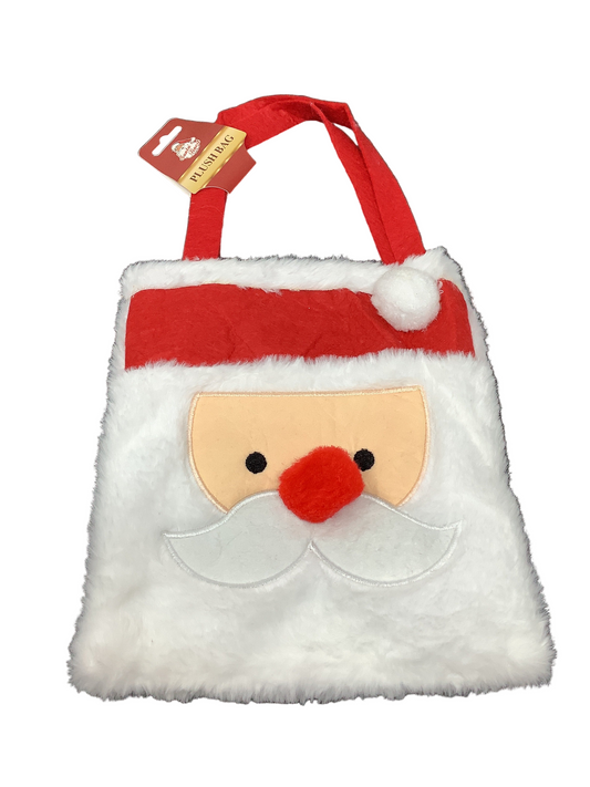PLUSH BAG SANTA 22X26CM
