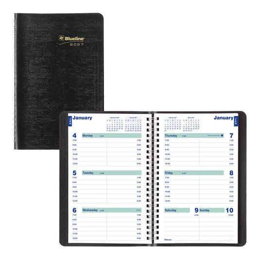 12-Month Plan & Link Weekly Appointment Planner - Black